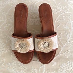 Coach Jasmine wedge sandals